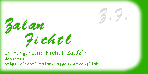 zalan fichtl business card